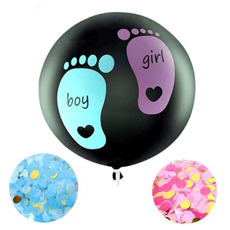 MIT Baby Gender Reveal Воздушный шар с конфетти Baby Shower Gender Reveal Праздничный набор для украшения