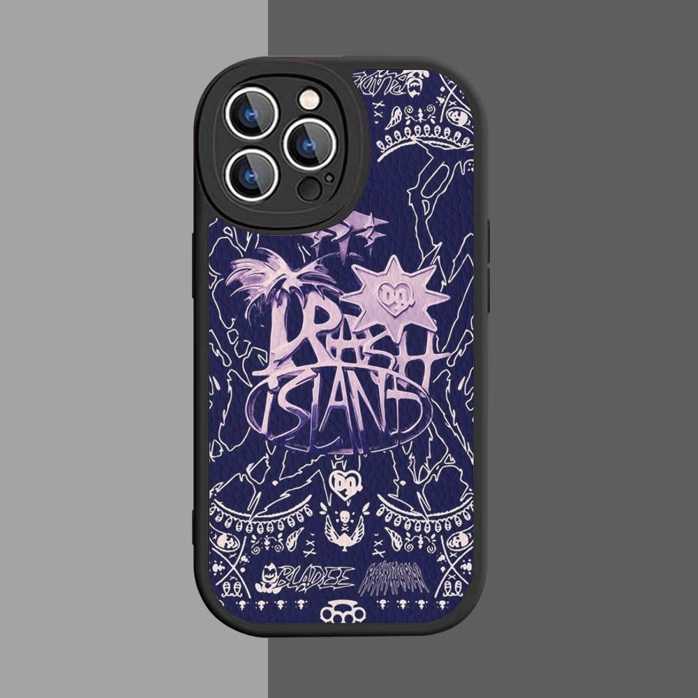 Bladee 333 Drain Gang IceDancer Eversince Билет Кожаный Чехол для Телефона с Ключом Для IPhone 16 15 14 17 Pro Max 11 12 Mini Plus Мягкий Чехол