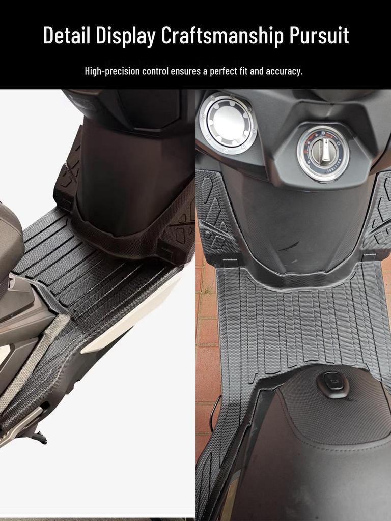 Гоночные коврики для ног Kymco H150: Полное покрытие, Утолщенные, Противоскользящие Аксессуары для Мотоциклетных Педалей