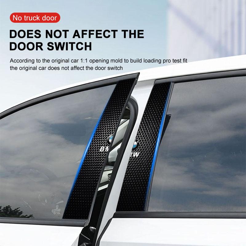 2 шт. Наклейка на центральную стойку автомобиля, Декоративные аксессуары с логотипом для BMW IX3 IX F07 G30 G20 G32 E70 E71 F48 F39 F34 F40 F45 F46