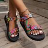 Women's Fashion Sandals Ankle Straps Outdoor Casual Beach Shoes Platform Sandals Comfortable Non-slip Women's Shoes