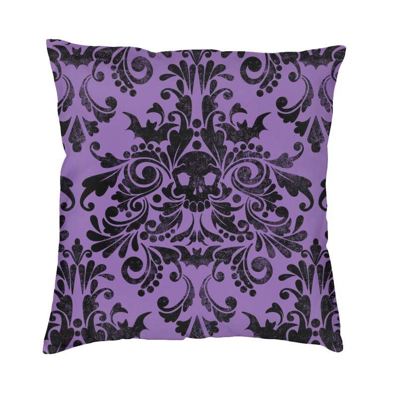 Halloween Witch Crow Cat Bat Print Pattern Cushion Cover Home Living Room Sofa Decoration Square Pillow Pillow Cover