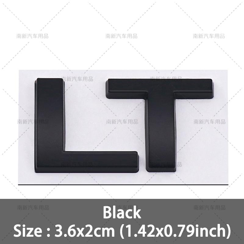 3D Metal LT LS Letterl Badge Logo Car Rear Trunk  Emblem Stickers Decal for Chevrolet Silverado Colorado Corvette C8 Car Styling
