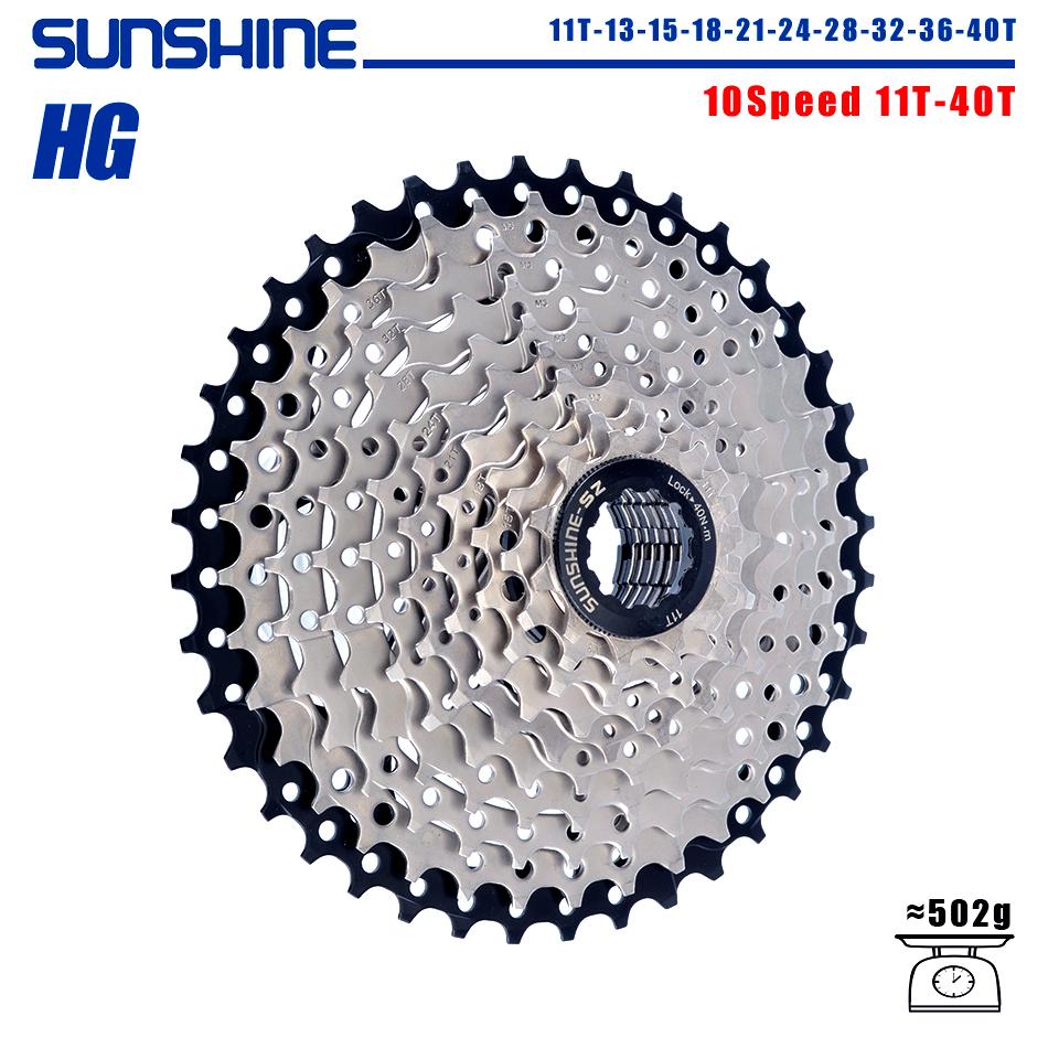 SUNSHINE Велосипедная Кассета 8/9/10/11/12 Скоростей MTB Звезда 11T-32T/36T/40T/42T/46T/50T/52T Структура HG Трещотка для SHIMANO/SRAM