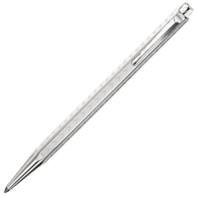 Шариковая ручка Caran Ecridor Chevron Silver Regular Import Product d'Ache на масляной основе 0890-286