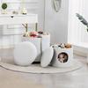 Stylish Upholstered Barrel Chair: 360 degrees Rotating Vanity Stool for Bedroom and Dining Chair, Built-in Storage, Multifunctional for Makeup/Dining