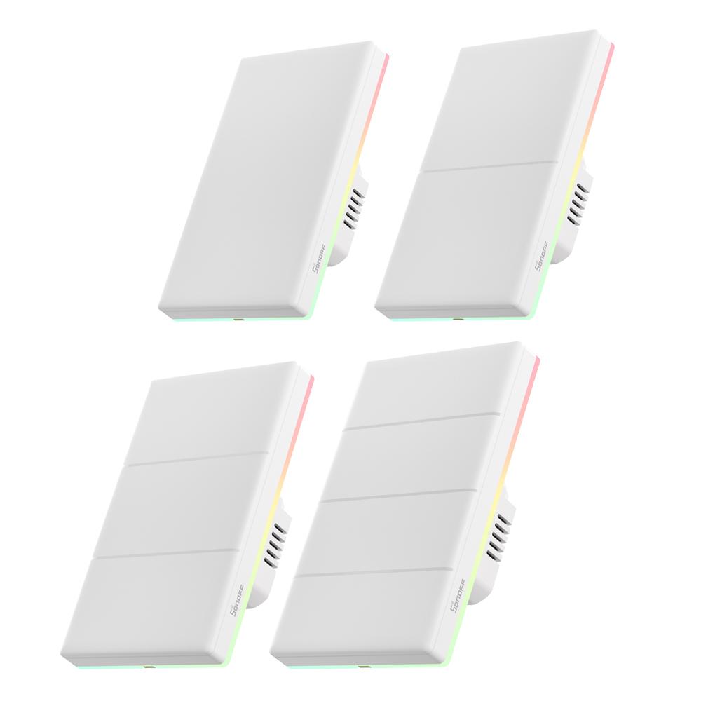 Sonoff T5 US 120 1C 2C 3C 4C Умный настенный выключатель света Доступ к умному дому через Ewelink Wifi Alexa Google Home Материал ПК 240В Макс.