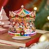 Ornament for Christmas Tree 2D Flat Ornament Ferris Wheel/Carousal/Christmas Shape Ornaments Decorative Acrylic Festive Accent Party Home
