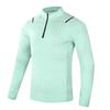 Men's Standing Collar Fitness Clothes Women's Long Sleeved Tight Fitting Quick Drying Clothes Elastic and Breathable Fitness Clothes Running Clothes