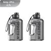 1.7/2.7L Large Capacity Sports Water Bottle Plastic Drinking Bottles with Time Scale Outdoor Camping Hiking Gym Men Water Kettle