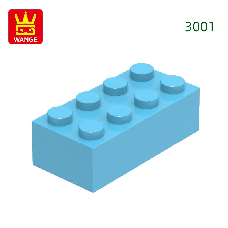 Нетоксичный 40 шт./лот 3001 2x4 Высокий 8-отверстий Строительный блок Moc Цветные детали Совместимые с Кирпичом DIY Детская игрушка Сборка Подарочная коробка