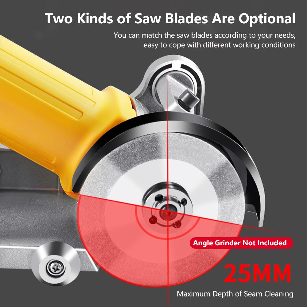 Прозрачный кронштейн для машины для заделки швов Угловая шлифовальная машина Модернизированный набор инструментов Плитка Напольная плитка Очистка щелей с прорезями