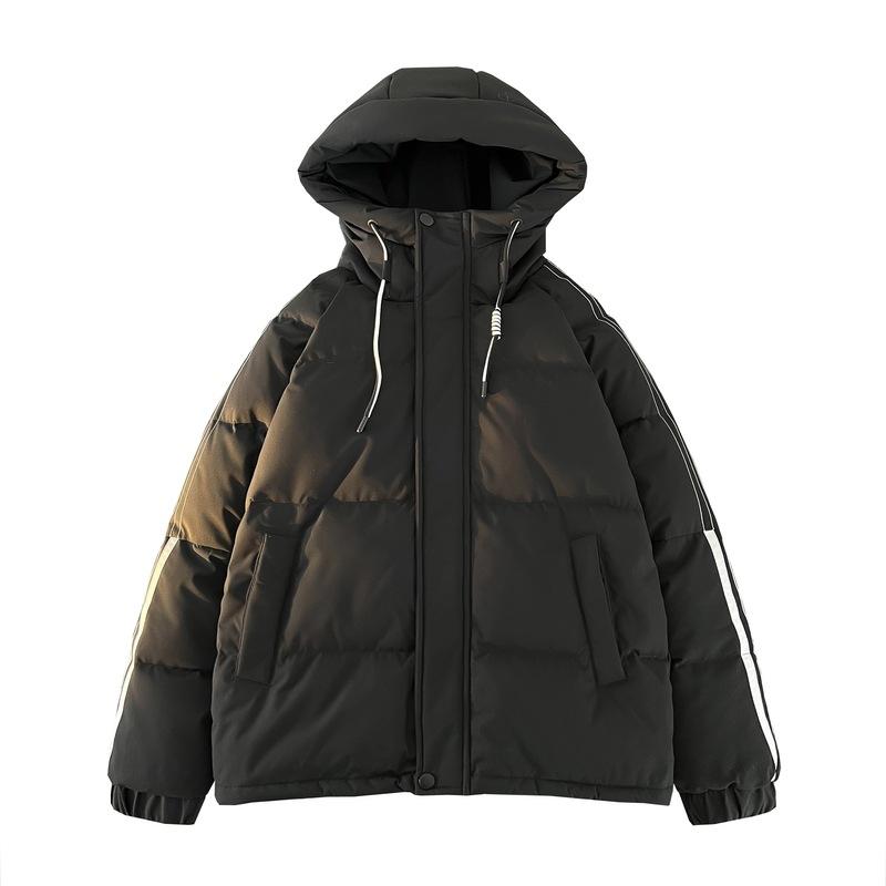 Короткий толстый пуховик из утиного пуха с капюшоном, повседневный зимний, новая модная пара, универсальный, повседневный, холодный, высокого качества, мужской