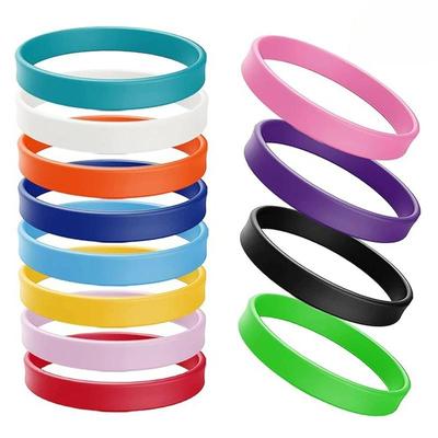 Силиконовый браслет с отверстием для запястья, спортивный резиновый браслет унисекс, цветной силиконовый гладкий браслет, подарок на открытие спортзала