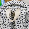 Cow Leopard Print Backpack Junior Senior High School Student Schoolbag Female Campus Backpack