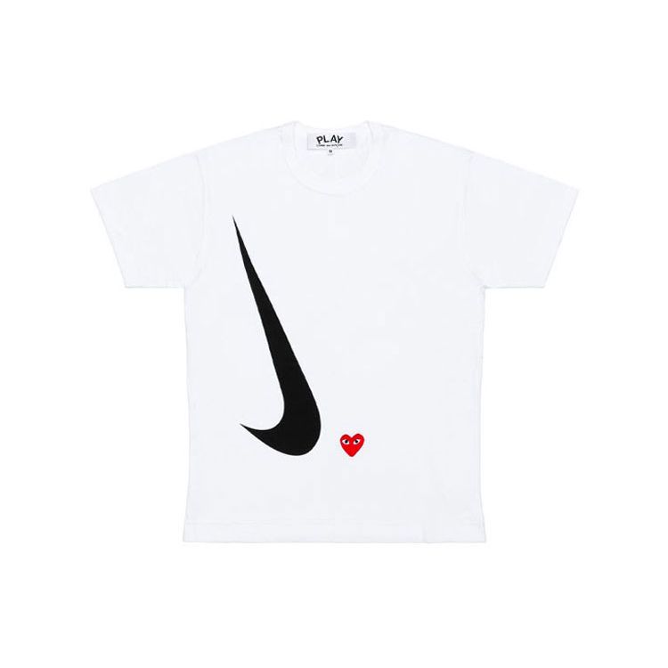 Nike Белая мужская футболка PLAY X Comme des Garçons AE-T402-051-1