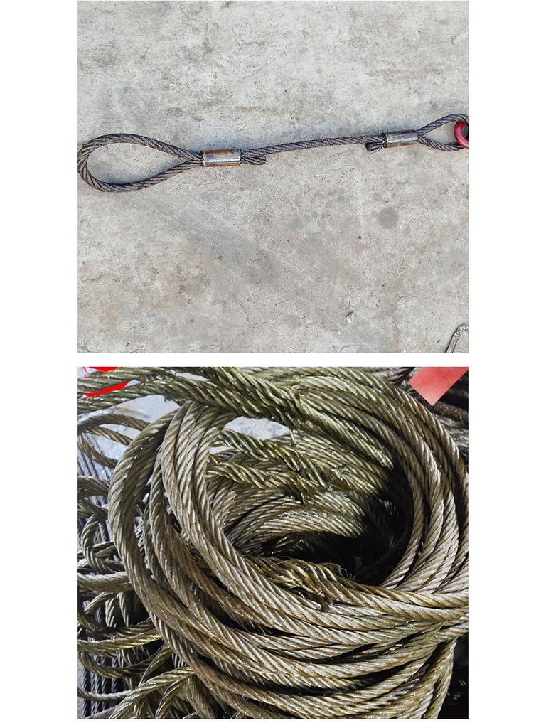 Machine-Braided Hand-Braided Wire Rope Slings with Oiled Hemp Core – Various Specifications