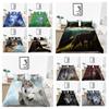 2023 New Style 3D Wolf Printed Single King Size Luxury Duvet Cover Set with Bedding Pillow Home Textiles Duvet Cover Sets