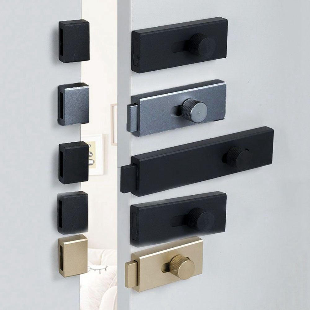 Aluminum Alloy Barn Door Lock Hardware Sliding Door Hasps Lock New Door Window Latch Sliding Door