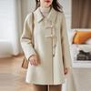 Stylish and Loose Woolen Coat for Women: Korean-Style Long-Design Winter Jacket