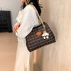 Трендовая большая женская сумка через плечо из искусственной кожи в корейском стиле, модная повседневная сумка-тоут
