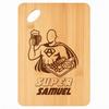 Planche À Découper / Plateau Apéro - PLANETEE - Super Samuel - Bambou 30x20x1 Cm - Trou 24 Mm - Entretien À La Main