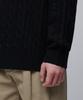 MUSINSA STANDARD Cable Crew Neck Knit [Black]