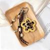 Leopard Print Bag Pendant Braided Rope Braided Rope Keychain Backpack Pendant  For Handbag Decor