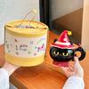 Cute Creative Cat Cup for Girls Birthday Gift Halloween Ceramic Mug Girlfriend Souvenir Gift