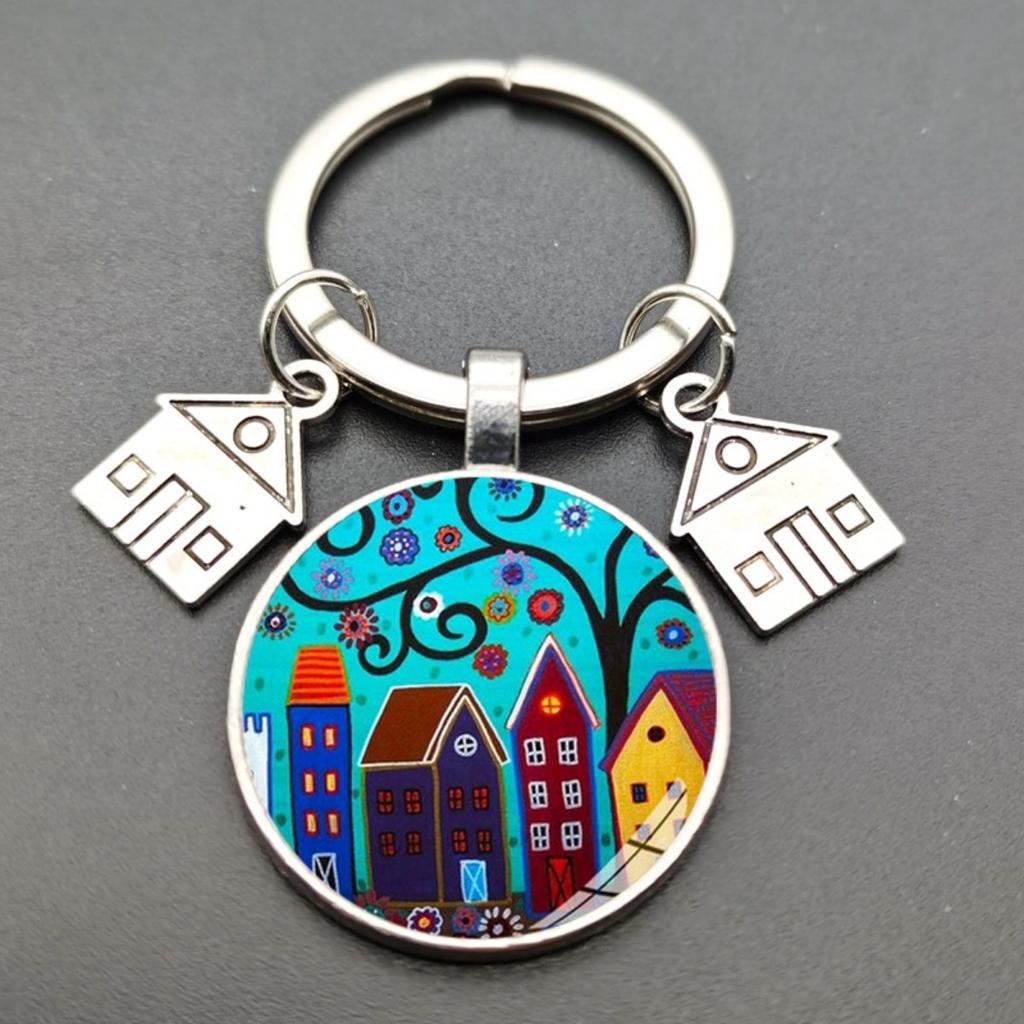 Artistic Glass Keychains