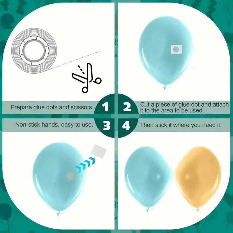 Double Sided Point Tape Clear Sticky Balloon Glue Dot Adhesive Birthday Wedding Party Balloons Glue Sticker Photoes Stand Arch
