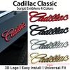 Cadillac Классический 3D металлический значок на крыло для CT4 CT5 XT4 XT5 XT6 ATS CTS, наклейка для декора заднего багажника автомобиля (4 цвета)