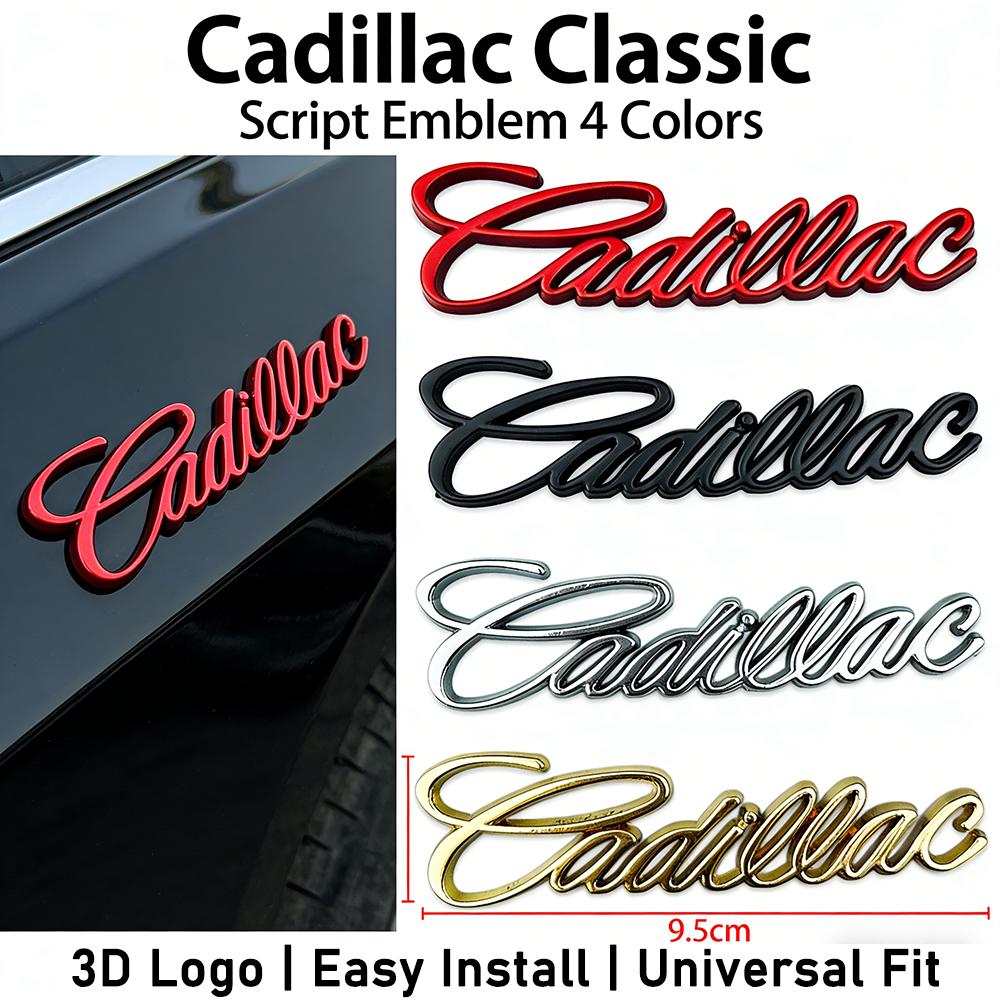 Cadillac Классический 3D металлический значок на крыло для CT4 CT5 XT4 XT5 XT6 ATS CTS, наклейка для декора заднего багажника автомобиля (4 цвета)