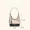 IELGY PU Texture Large-capacity Shoulder Bag, High-end Color Matching Shoulder Bag, Bucket Bag, Tote Bag.
