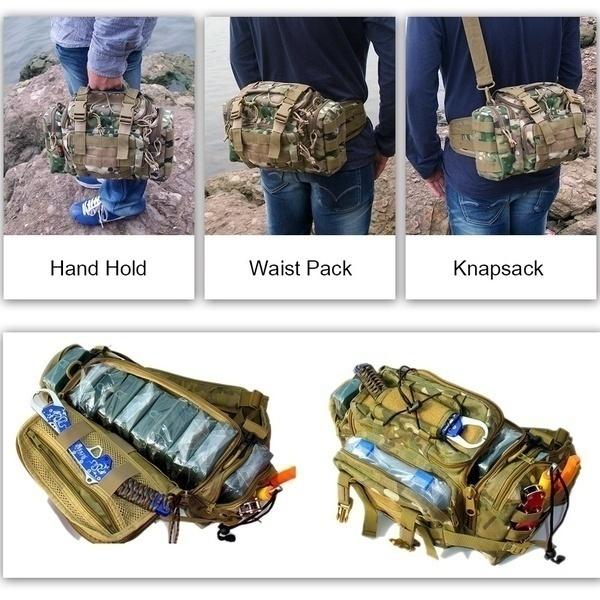 Новая уличная тактическая посылка Оксфорд 900D, большая вместительная сумка для рыболовных снастей, водонепроницаемая приманка, рыболовные снасти, поясная сумка, многофункциональная сумка для рыбалки, сумка