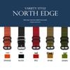 Совместимые 24 мм уличные смарт-часы NORTH EDGE APACHE с красочным ремешком из нейлоновой парусины