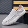 Men Casual Shoes Slip On Loafers Canvas Breathable Flats Comfortable Leisure Sneakers Driving Walking Shoes for Male
