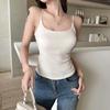 Женский летний укороченный топ с halter-вырезом - С открытой спиной, без рукавов, с чашечками, в нескольких цветах