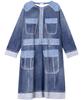 Wacoal RELAX SLEEP Dress by Tsumori Long Sleeve Cotton Mini Fleece Print Tsumori Chisato SLEEP KO M & Chisato, Loungewear, 100% (Main Body), Fabric,