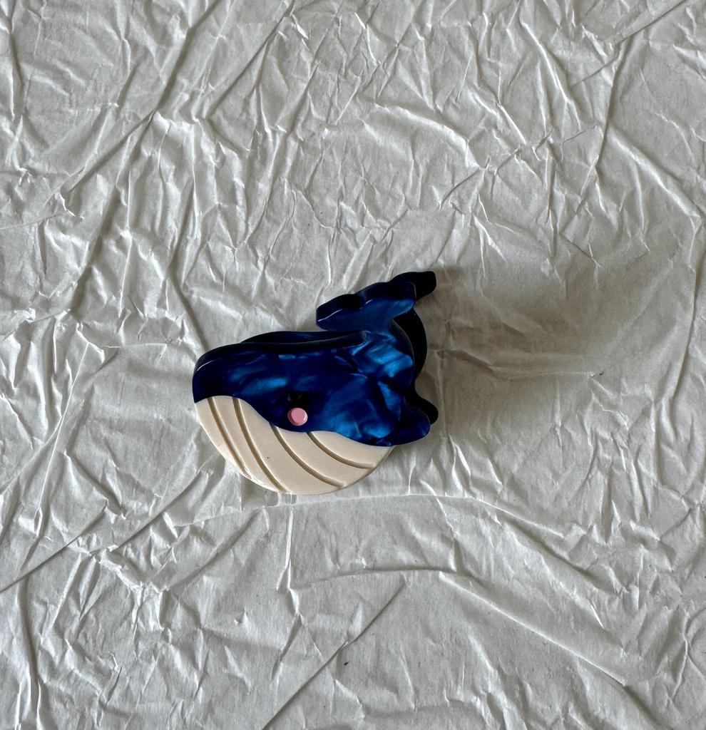 Mini Acetate Seahorse Octopus Hair Clip - Cartoon Starfish, Seashell & Whale Fish Hairpin