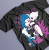Jinx Arcane T-Shirt Japanese Anime Cartoon Jinx Arcane Graphic T-Shirt All Size