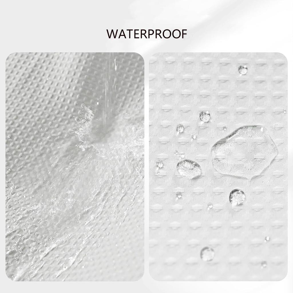 3D утолщенный водонепроницаемый ремень с железным крючком для ванной комнаты, устойчивый к плесени, тканевая перегородка, занавеска для душа