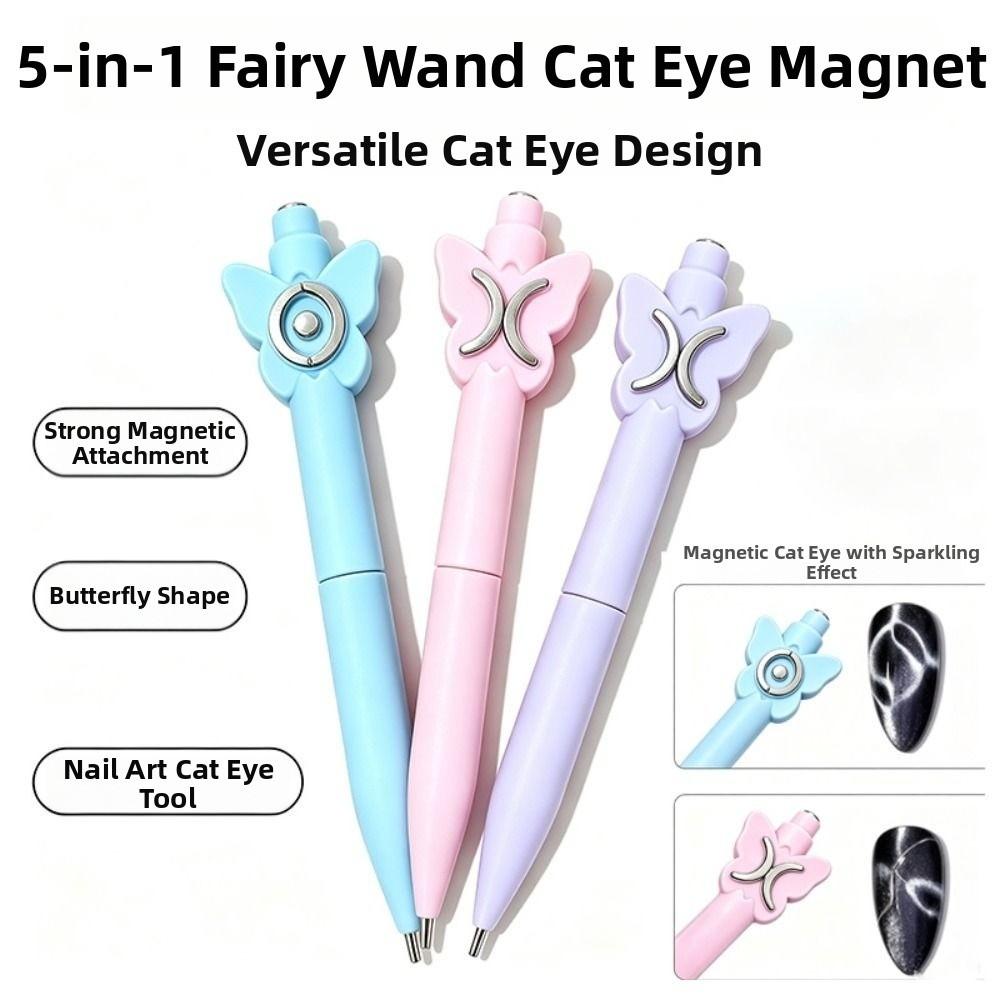Floral Pattern Effect Nail Art Magnet Tool Magnetic Nail Polish Wand Easy to Use