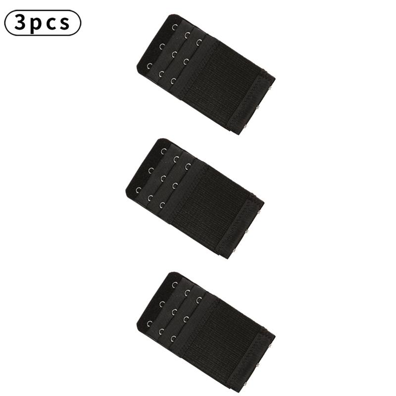 3pcs Bra Extenders Elastic Buckle Extension Intimates Accessories
