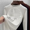 Women's 2025 Summer Merino Wool Long Sleeve Crew Neck Slim Fit Base Layer Top.