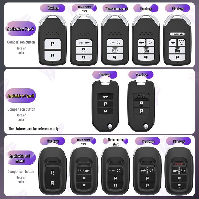 Чехол для ключа Honda для CRV, Civic, Accord, Haoying, XRV, Fit, Xingge, Odyssey, URV и Insight