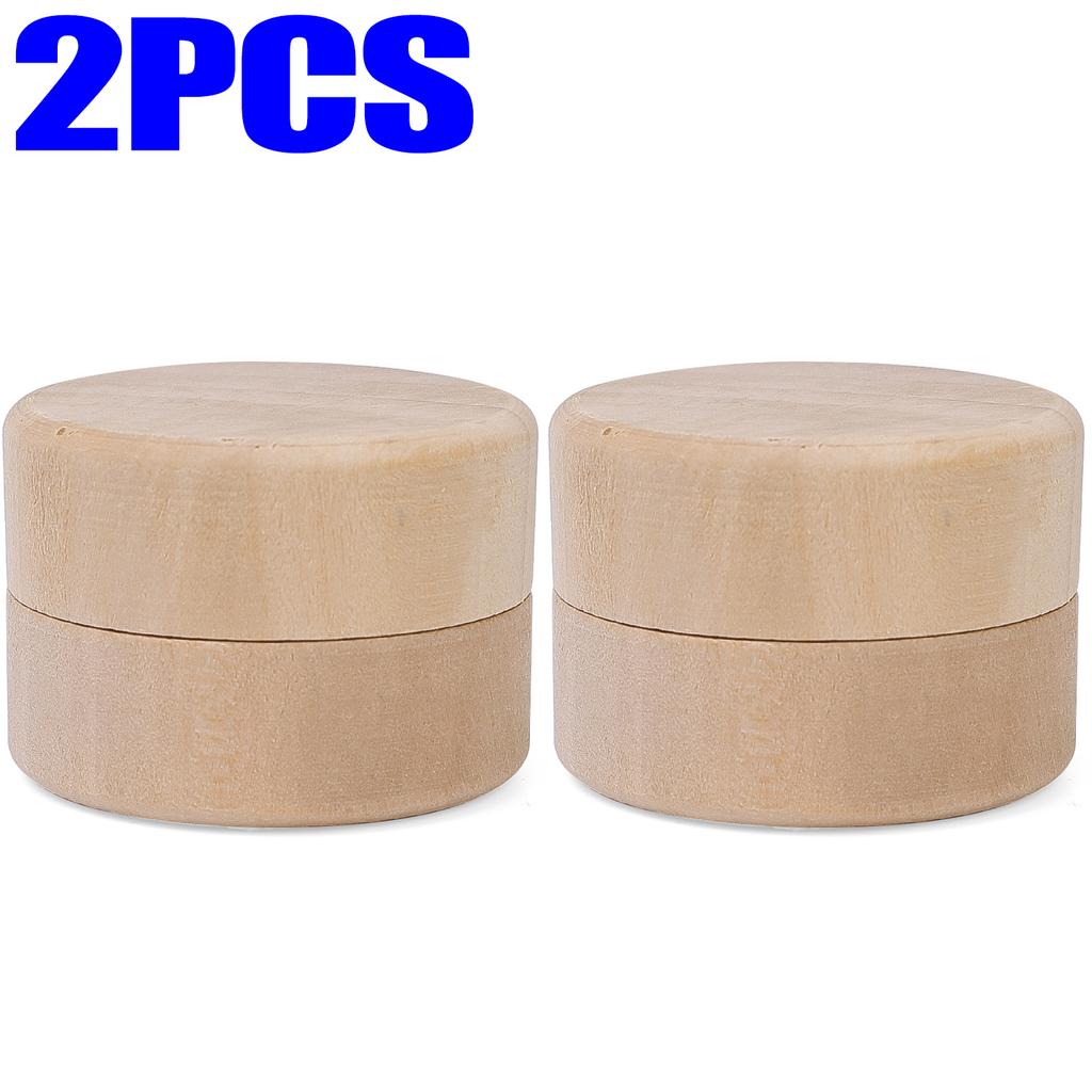 1/8x Mini Round Wooden Box Wedding Ring Jewelry Trinket Box Wood Storage Container Case DIY Your Names and Date Ring Container