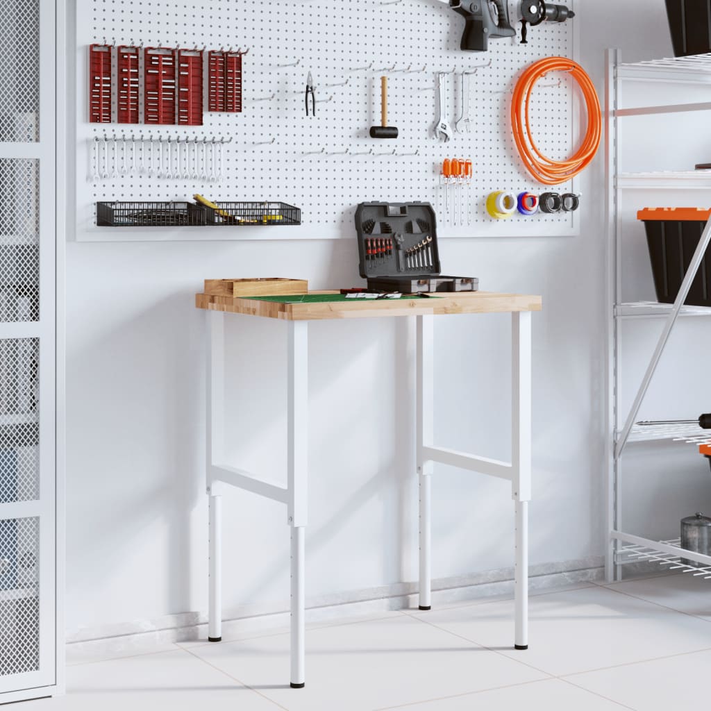 Vidaxl Рабочий стол, 80X60X(73-99,5)См, Прямоугольный, Акациевое дерево