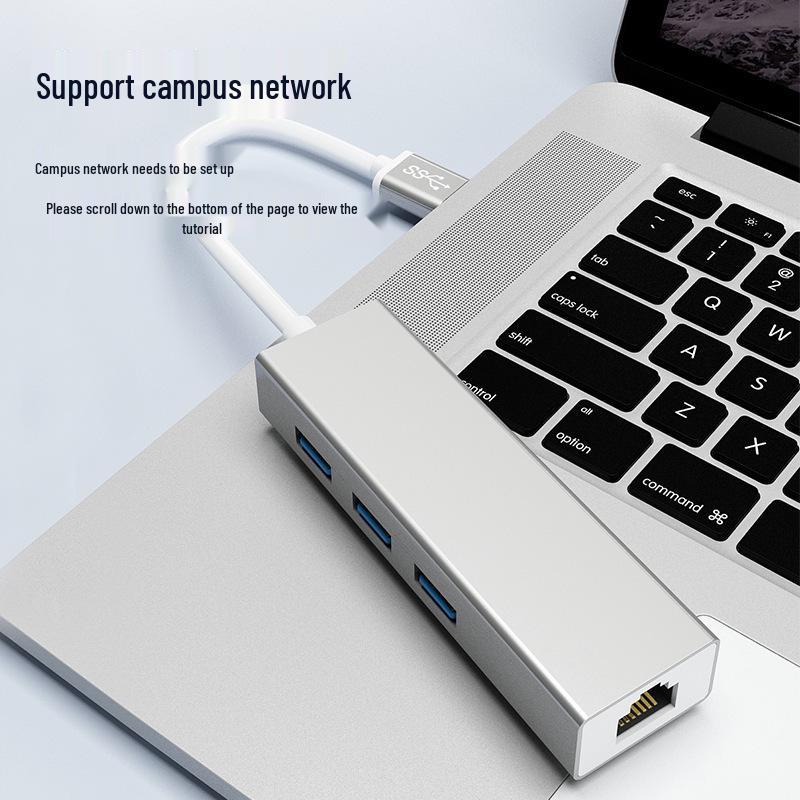 Сетевая карта RJ45 + USB 2.0 концентратор с поддержкой Gigabit