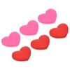 PATIKIL Теннисный амортизатор вибрации 6 шт. в форме сердца силиконовый амортизатор для струн ракетки амортизация для теннисной ракетки красный розовый